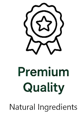 Set of icons and text describing various benefits on a white background